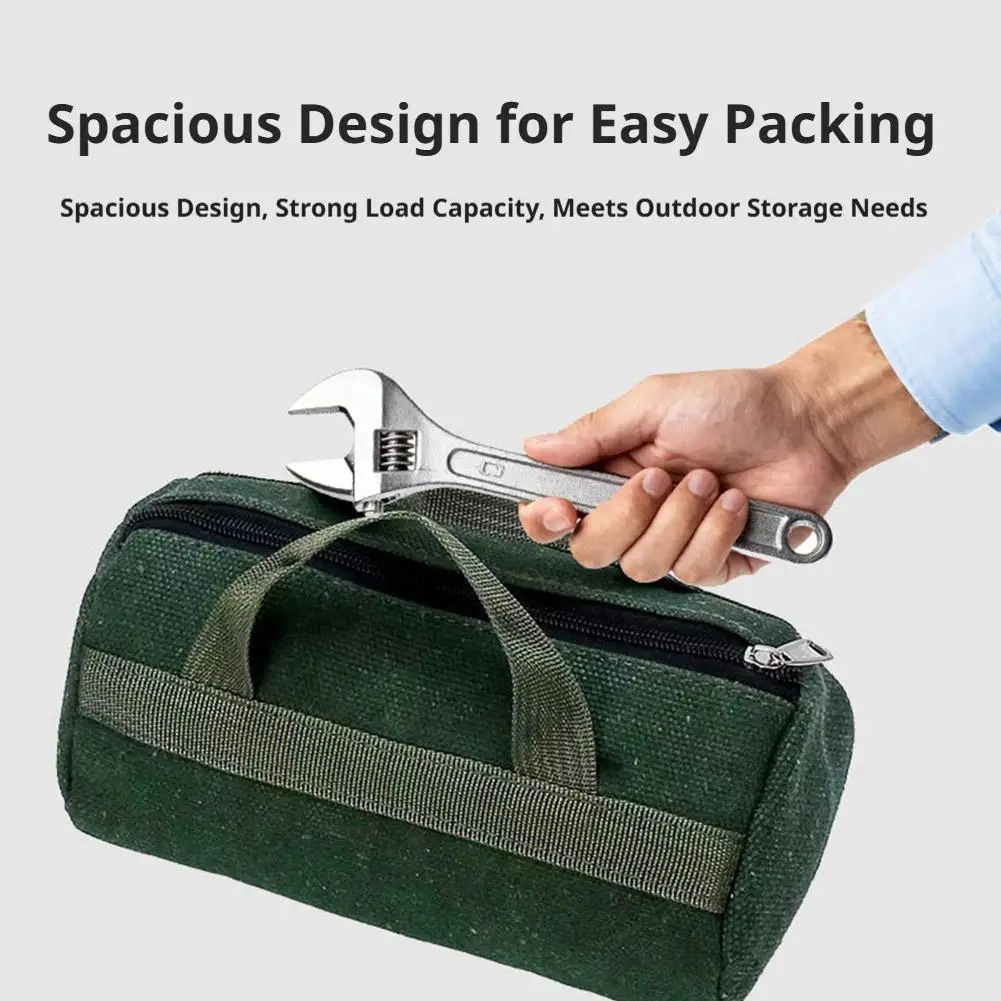 Bolsa de Ferramentas de Lona de Grande Capacidade, Organizador Multiuso Portátil para Ferramentas Manuais, Ideal para Jardinagem, Oficina e Kits de Reparo