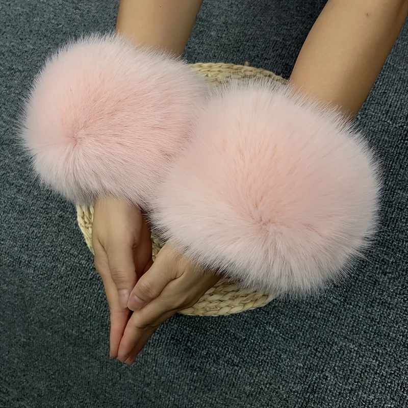 Women'S Fashion Winter Warm Faux Elastic Wrist Sleeve |Arm Warmers Plush Wrist Protectors,Winter Clothing,Dresses And Daily Wear