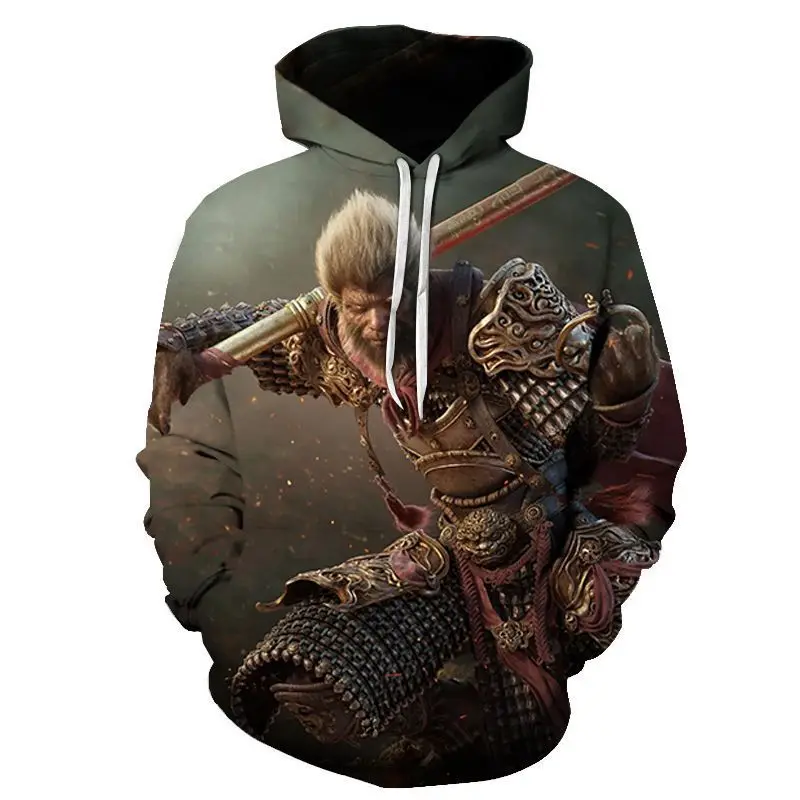 Game Black Myth WuKong 3D Print Hoodies Men Women Fashion Oversized Hoodie Pullovers Hooded Sweatshirts Tracksuits Man Clothing