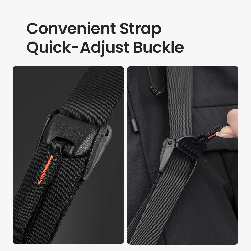 ReeYee 3L/4.5L Sling Chest Bag, Waterproof Cordura Multi-Compartment Crossbody Bag, Versatile Everyday Commute Organizer Pack