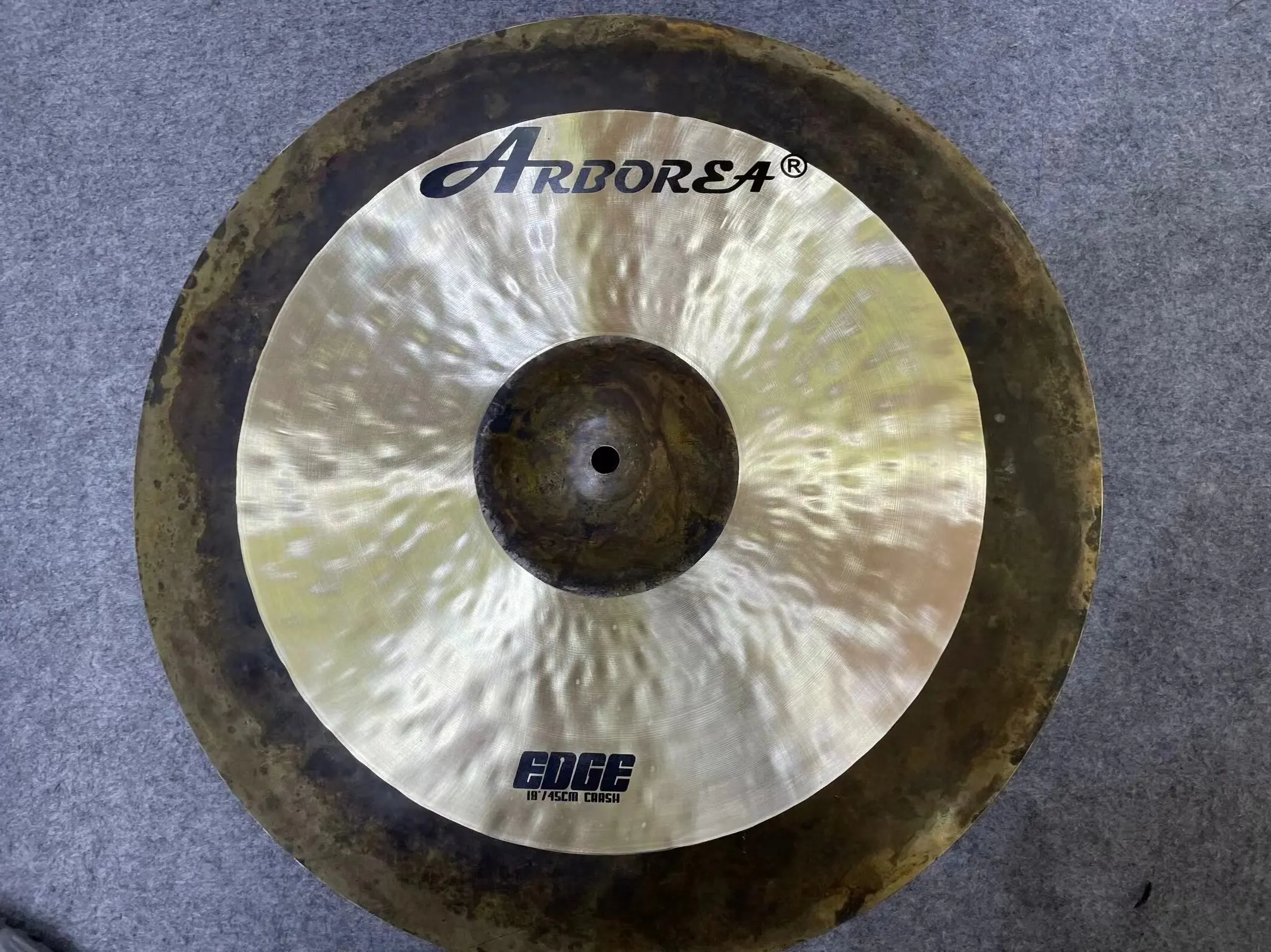 Arborea Professional Cymbal-Edge Series Crash Cymbal 14-19 inch Bronze Cymbal for Drum Player Percussion Music Instrument