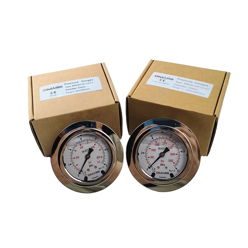 Zoomlion Sany XCMG Pump Truck Pressure Gauge DMASS Anti-vibration Injection Molding Machine Oil Pressure Gauge