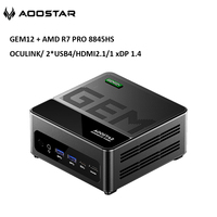 AOOSTAR Mini PC GEM12+ AMD Ryzen 7 PRO 8845HS 5.1GHz 32GB DDR5 1TB SSD USB4 HDMI2.1 WiFi6 BT5.2 Mini PC Computer Gamer Window 11