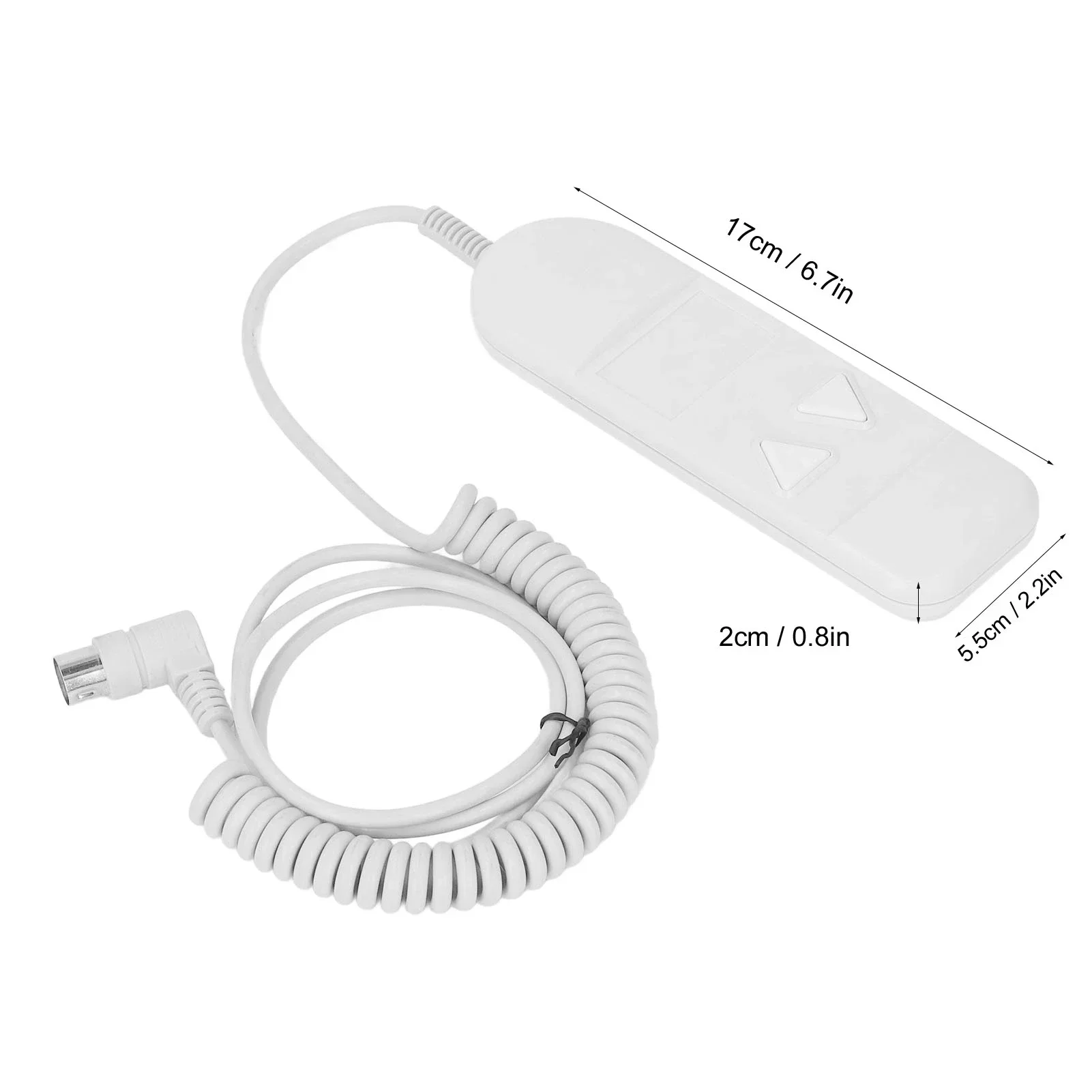 Remote Handset Controller Easy Disassembly 2 Button 8 Pin 90 Degree Angle Round Plug Plastic  Chair Hand Controll for Home