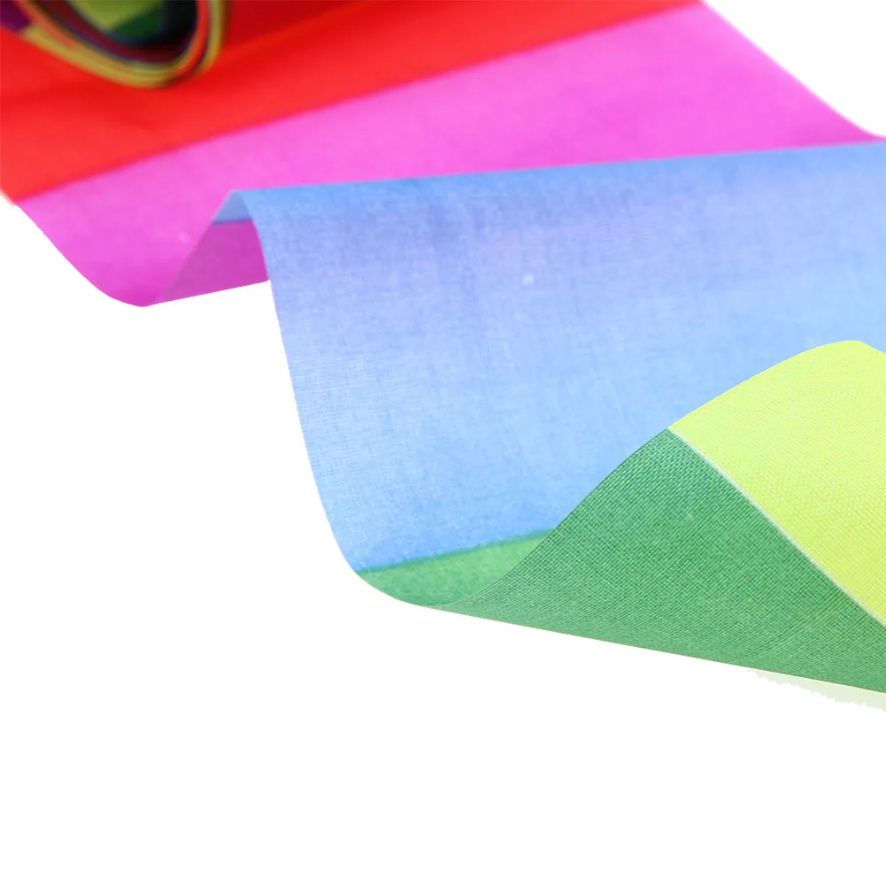 หางว่าวสายรุ้ง 32 ฟุต หางว่าวหลากสี หางว่าวกันฝน หางว่าวสายรุ้ง อุปกรณ์เสริมว่าวกลางแจ้ง