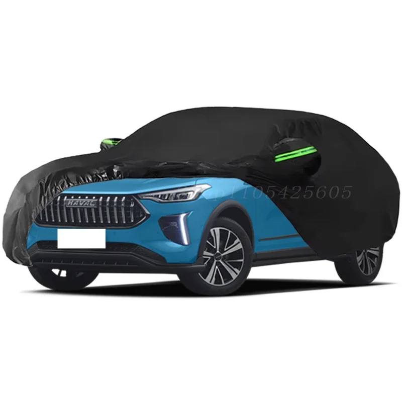 For HAVAL Jolion Car Cover Outdoor Sun Shade Rain Snow Dust Frost Resistant Anti-UV Cover Waterproof All Weather for Automobiles