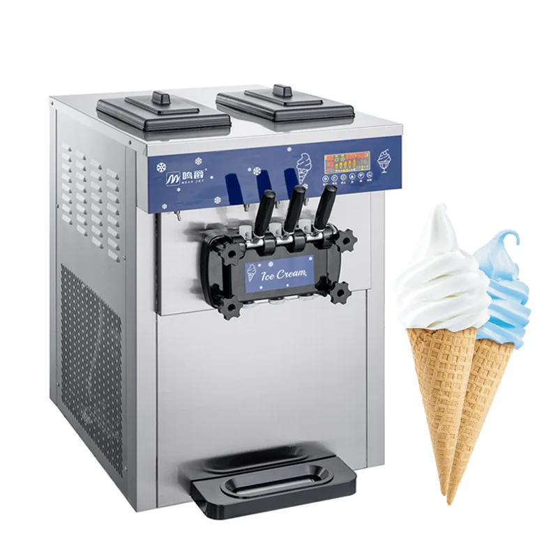 

Commercial Ice Cream Machine with Pre-cooling Function 3 Flavors Electric Low Price Sale Cheap Option Ice Cream Maker