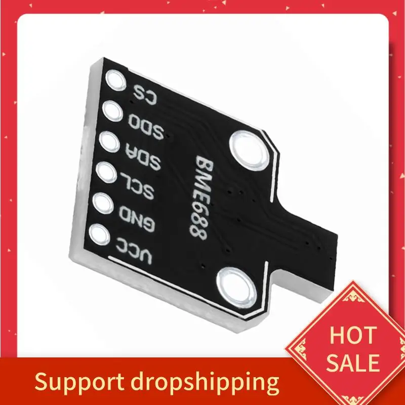 

B44C AI Smart для Arduino, совместимый с BME688, модуль датчика окружающей среды, температура/влажность, давление/обнаружение газа, интерфейс I2C