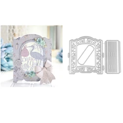 Long Greeting Card Frame Cutting Dies For DIY Embossing Card Making Book Tags Craft Decorative Paper Diecut Scrapbooking