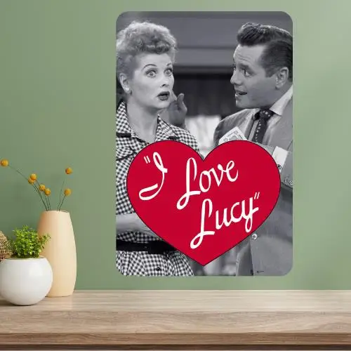 I Love Lucy Metal TV Show Poster Sign