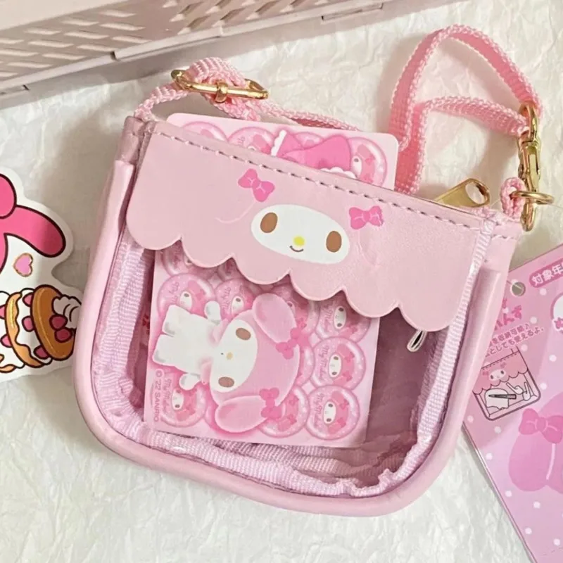 

Miniso Sanrio Mymelody Y2k кукла мини Itabag прозрачный карман Kawaii боль сумки через плечо милые сумки из искусственной кожи мультфильм Лолита сумки для девочек