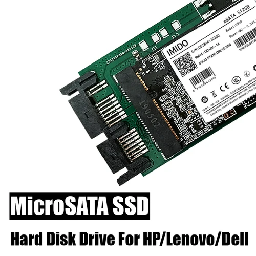 Imagen 2 del producto Unidad SSD Sata 3 para ordenador portátil HP/Lenovo/Dell 2740p IBM x300 x301T400S T410S reemplaza MK2533GSG MK1633GSG Micro Imido Externo SSD