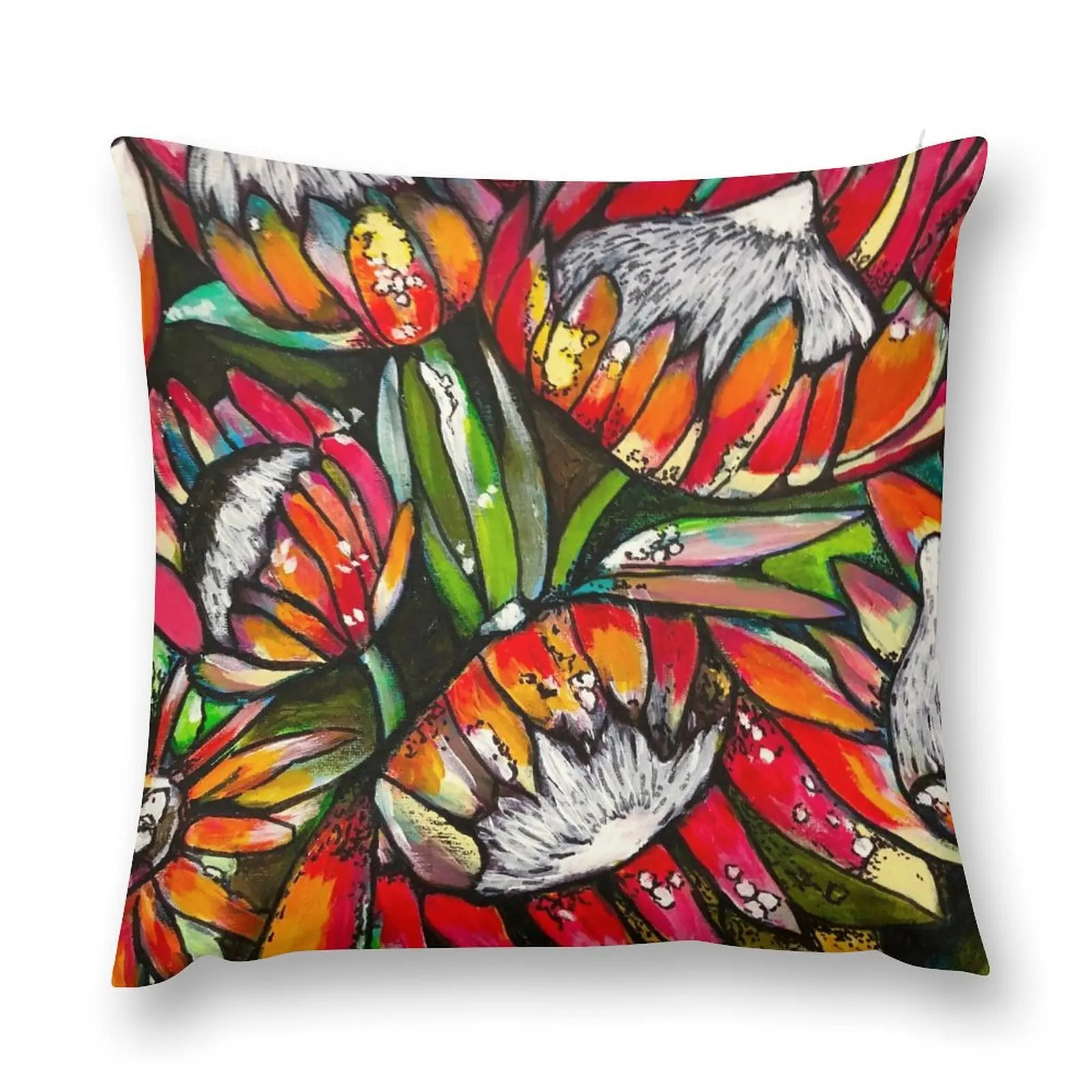 Protea Courage Throw Pillow Decorative Cushion Luxury Cushion Cover pillow