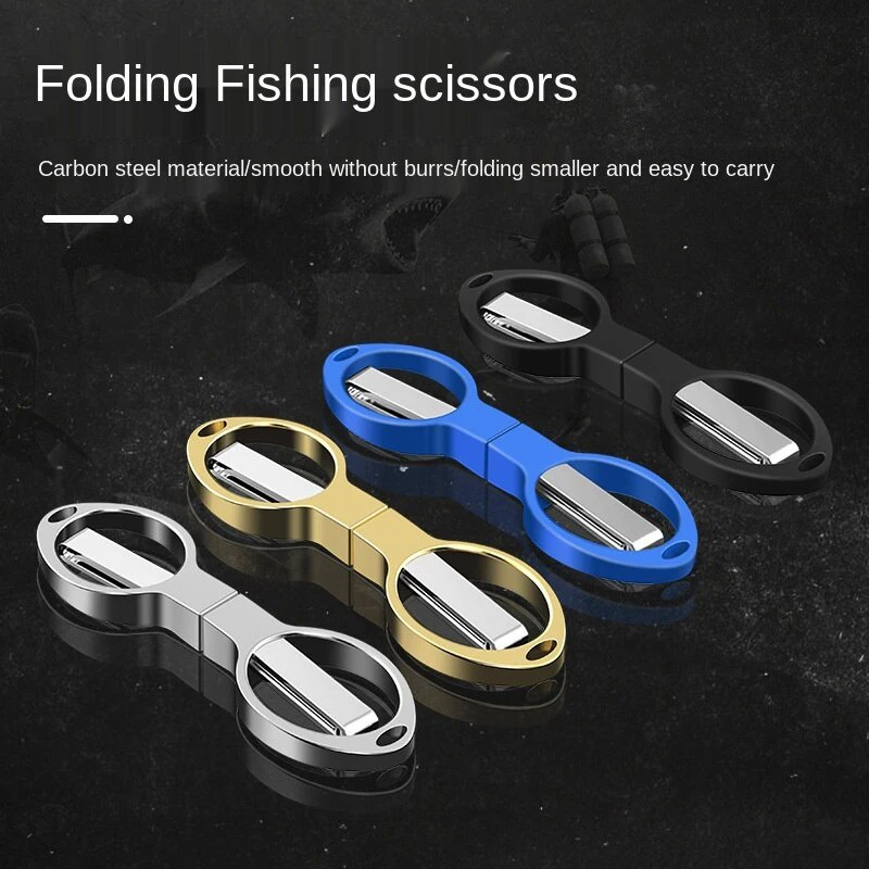 1 Pc Portable Folding Scissors Carbon Steel Line Cutting Tools Mini Hand Tool Supplies Multifunctional Needlework Scissors