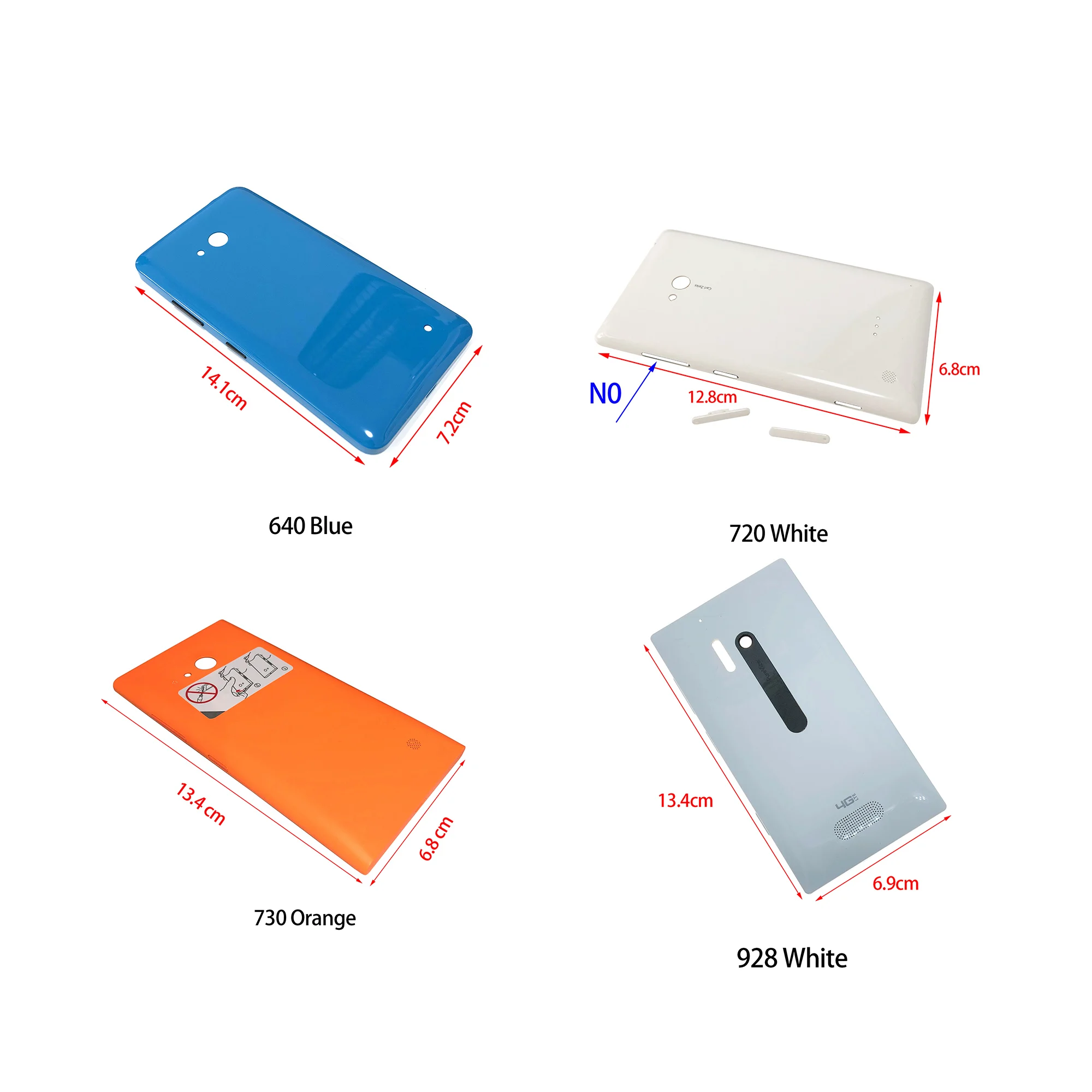 

Back Cover For Nokia Lumia 640 730 735 928 Battery Case Batteries Door Housing Rear Case Phone Phone Repair Part