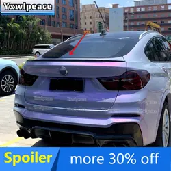 For BMW X4 F26 2015 2016 2017 2018 Rear Spoiler  M Style Carbon Fiber Rear Trunk Lip Spoiler Wing Body Kit Accessories