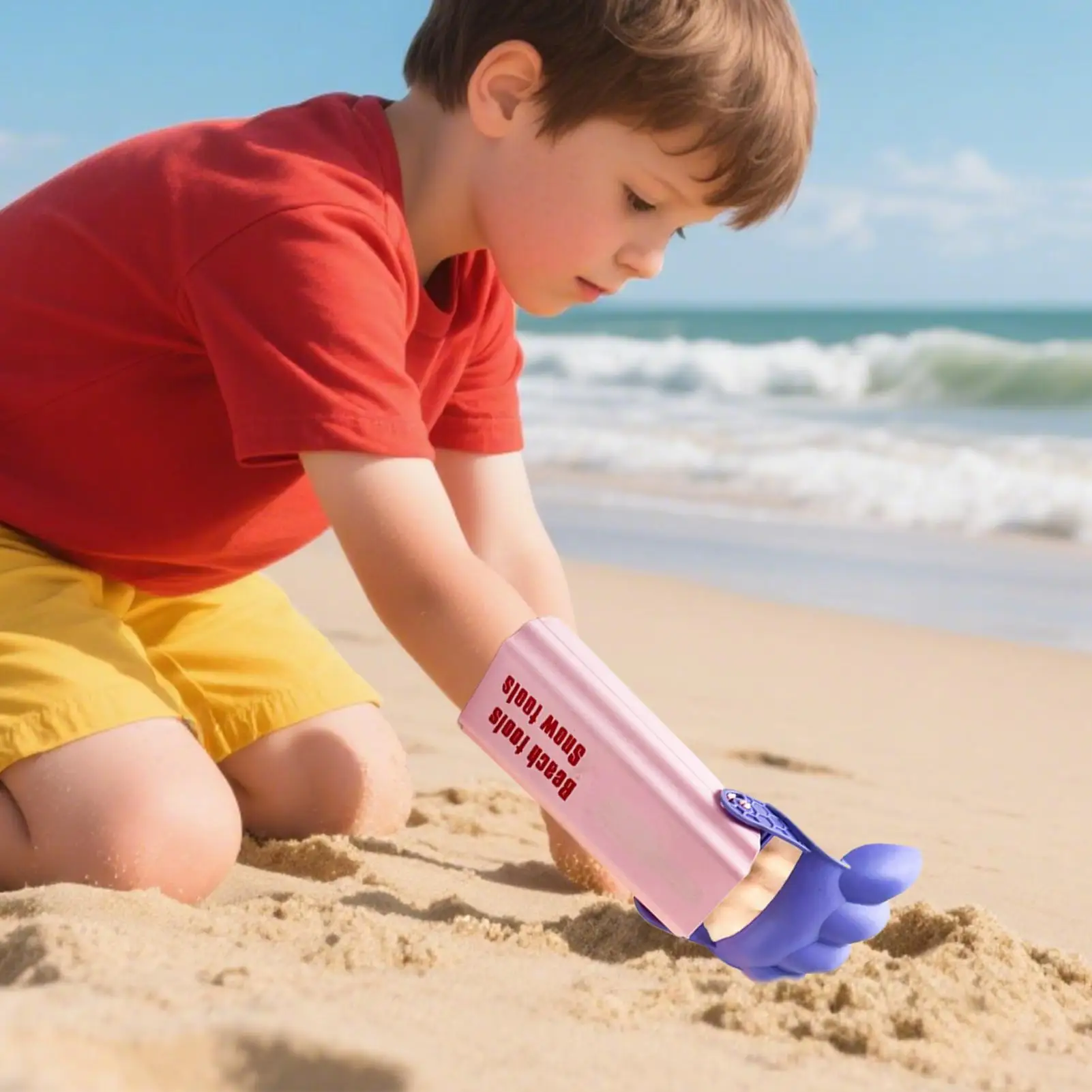 Handheld Sand Bagger Handheld Strand Sandkasten Bagger Spielzeug Ergonomische Bau Schaufel Schnee Grabber Werkzeug Outdoor Grip Kraft