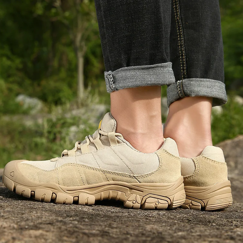 Męskie buty turystyczne na świeżym powietrzu Wodoodporne, oddychające buty Desert Training Trampki Antypoślizgowe buty trekkingowe mn