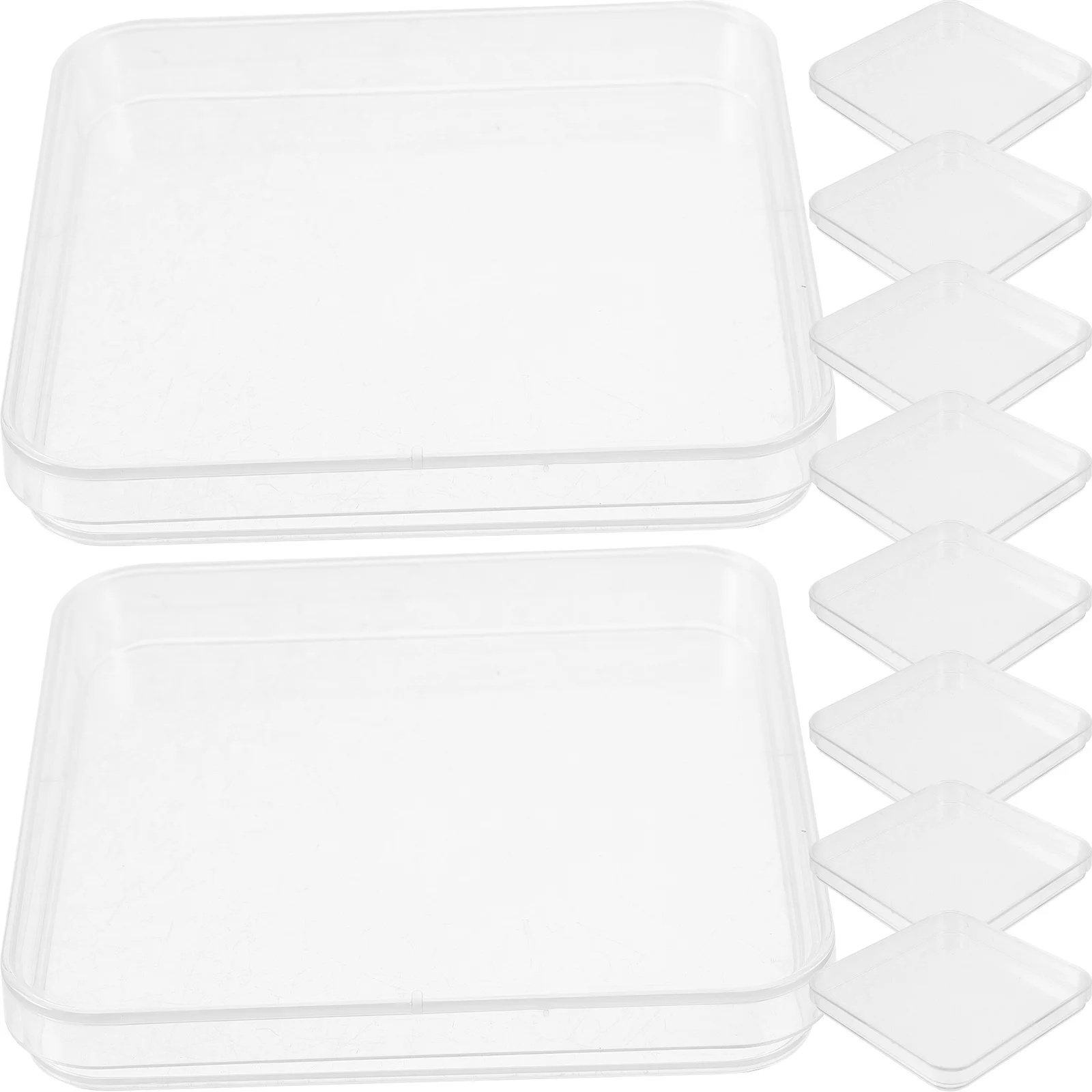 10 stuks doorzichtige plastic petrischalen lichtgewicht compacte agarplaten voor wetenschappelijk onderzoek petrischaal agarplaten