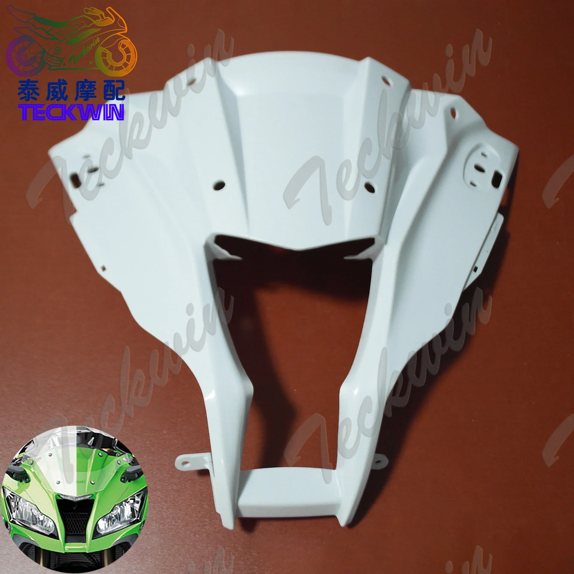 Unpainted Front Upper Fairing Headlight Cowl Nose Panlel Fit For Kawasaki Ninja ZX10R ZX-10R ZX1000 2011 2012 2013 2014 2015