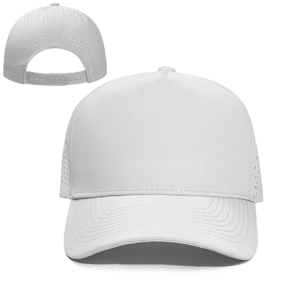 1 Stück Neue Fünfschichtige Laserperforierte Schnelltrocknende Kappe Atmungsaktive Sport-Visierkappe Sommer Wasserdichte Perforierte Trucker-Baseballkappe – Detail 16