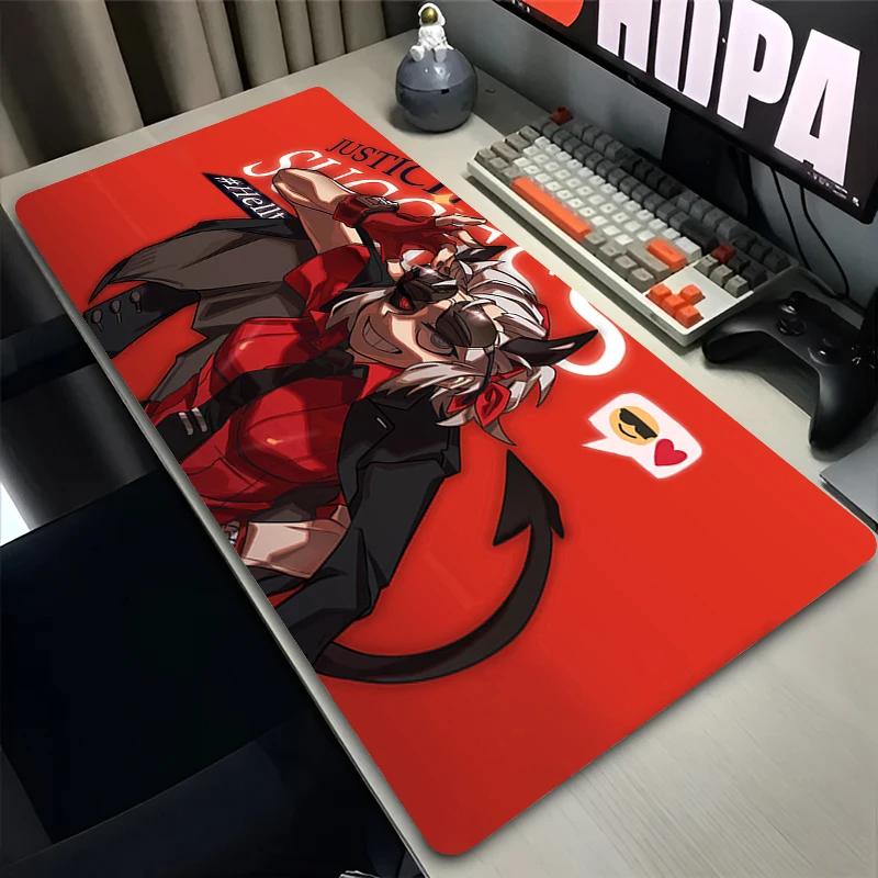 Mouse Pad PC Non Slip Rubber Cute Mousepad Laptop Gamer Cabinet H-helltaker Keyboard Pad Office Computer Gaming Desk Mouse Mat