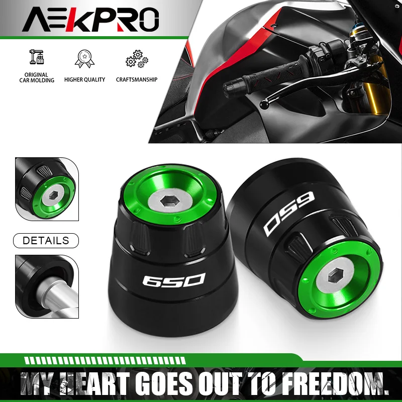 

NEW Motorcycle Universal Handle Bar Anti Vibration Ends Plugs Cap Handlebar Grips End Sliders For Z650 Z650RS NINJA650 VERSYS650