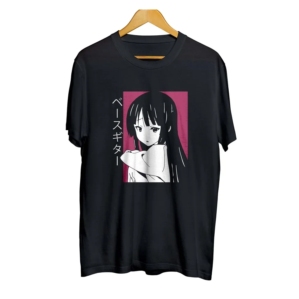 T-Shirts distro anime autocollant AKIYAMA MIO - K-ON 100% coton peigné années 30