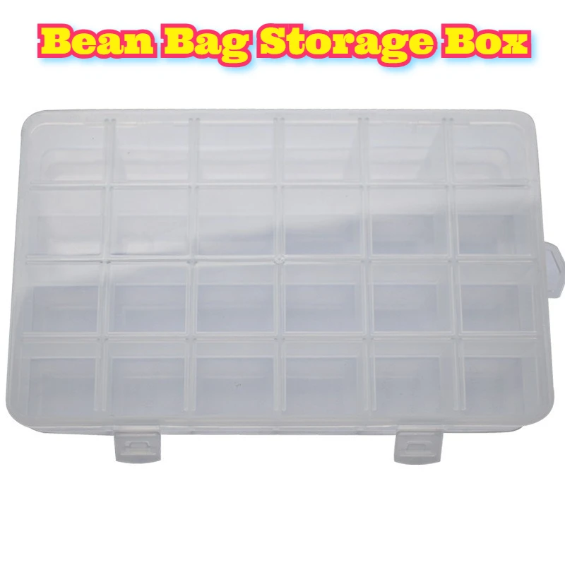 

2.6mm Plastic Storage Box 24 Grids Organizer Transparent Container DIY Craft Bead Puzzle Accessories Creative Family Activity