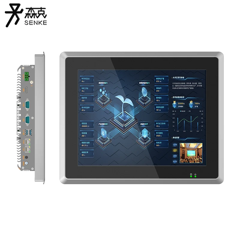 

IP65 Waterproof 12 Inch Lcd Touch Screen Ubuntu Linux X86 Fanless Industrial Android Panel Pc Ip65
