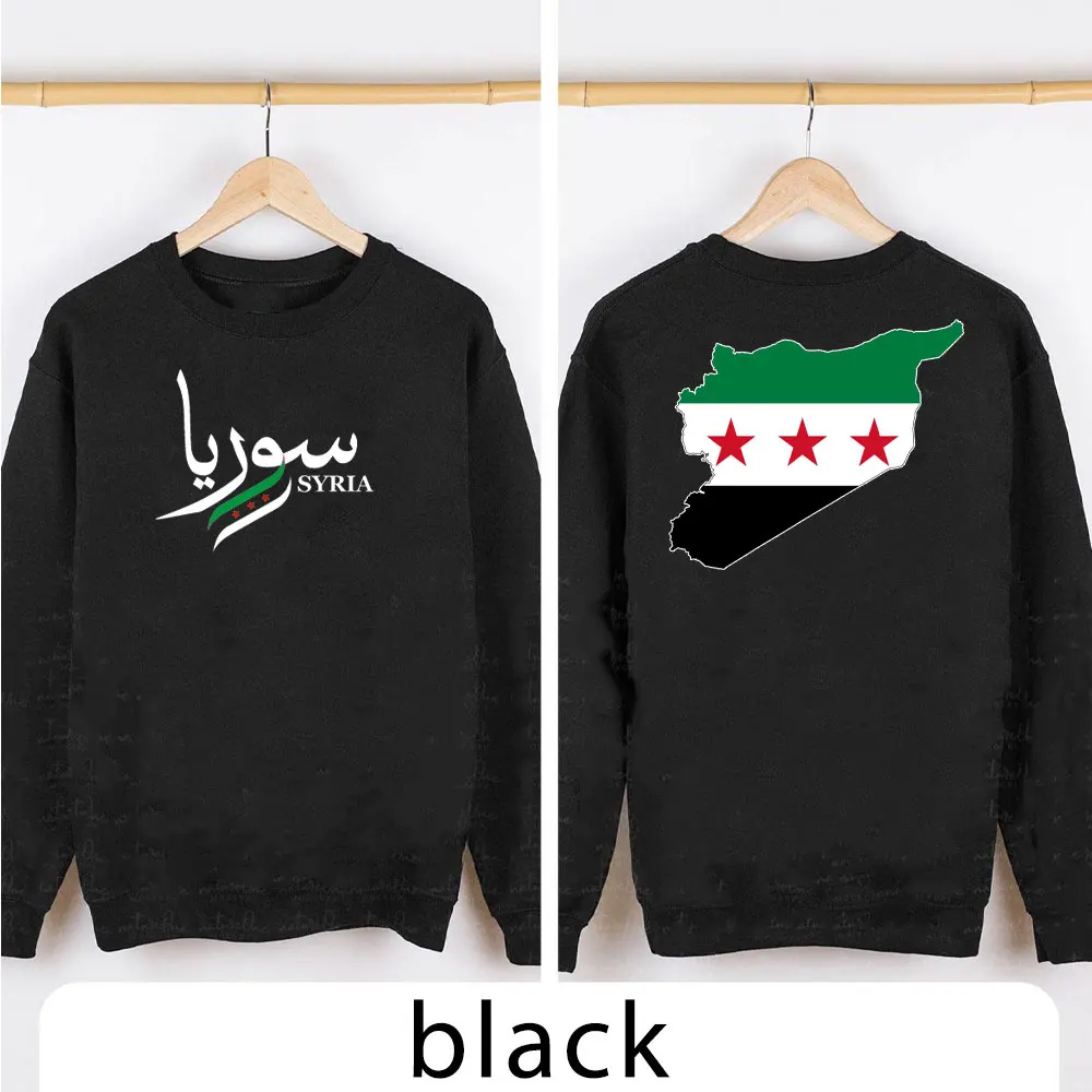 2024 Syria Flag 3D Print T-shirt for Unisex Free Syria Graphic Long Sleeve Sportswear Hoodie Casual Syrian Men Oversize Pullover