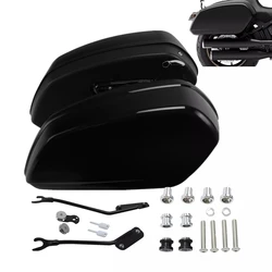 Borse laterali nere lucide Hardware di aggancio per Harley Softail Low Rider ST FXLRST 2022-2024