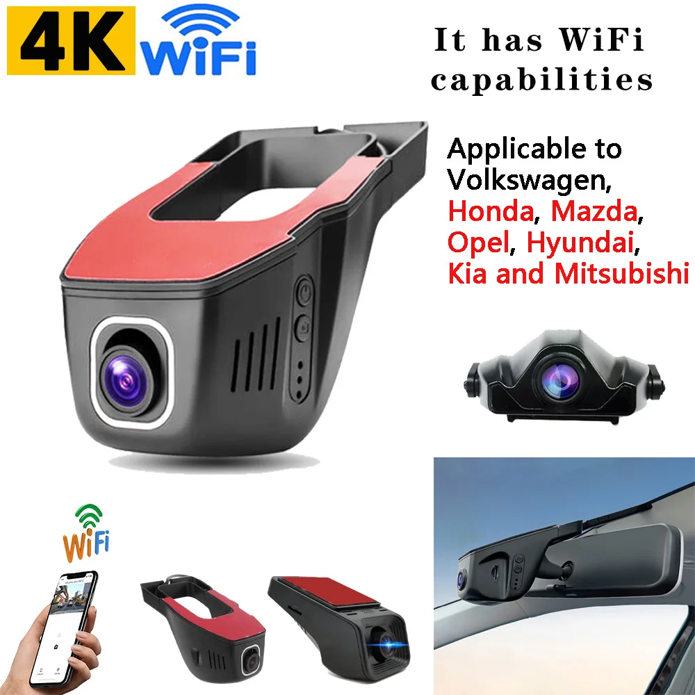 Universal Car DVR Video Recorder WIFI Video Surveillance for Volkswagen Honda Mazda Mitsubishi Hyundai Kia App Control Dash Cam