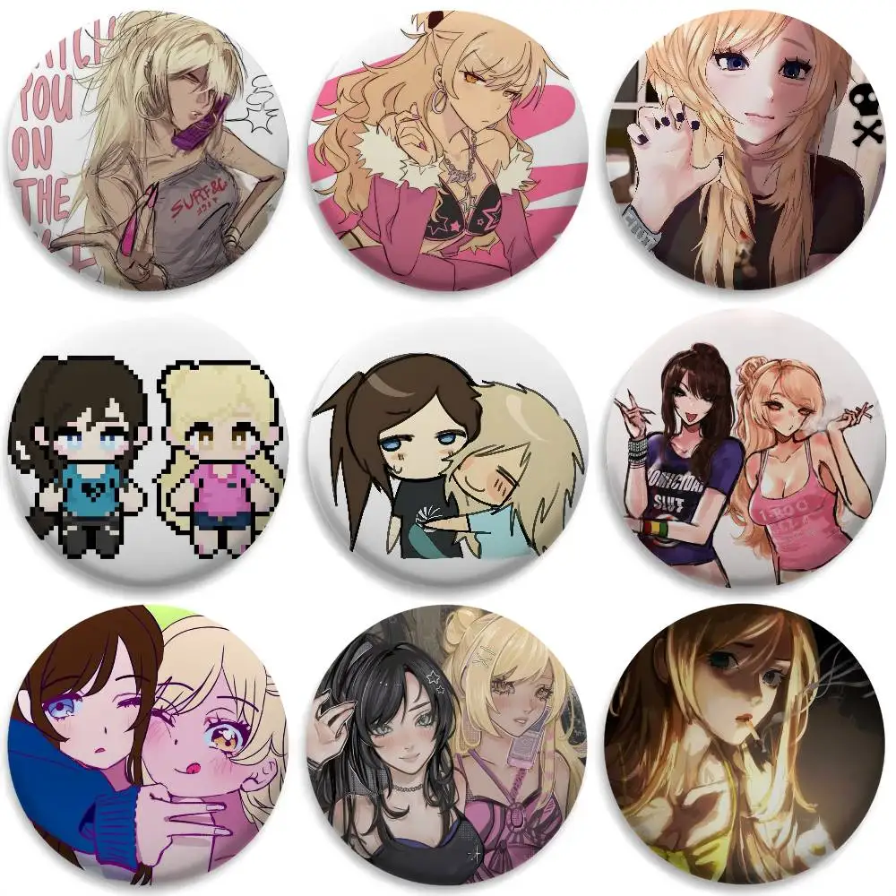 

Game Class Of 09 Anime Badges Round Exquisite Badge Brooches Creative Pins For Clothes Hat Backpack Gift Accessories