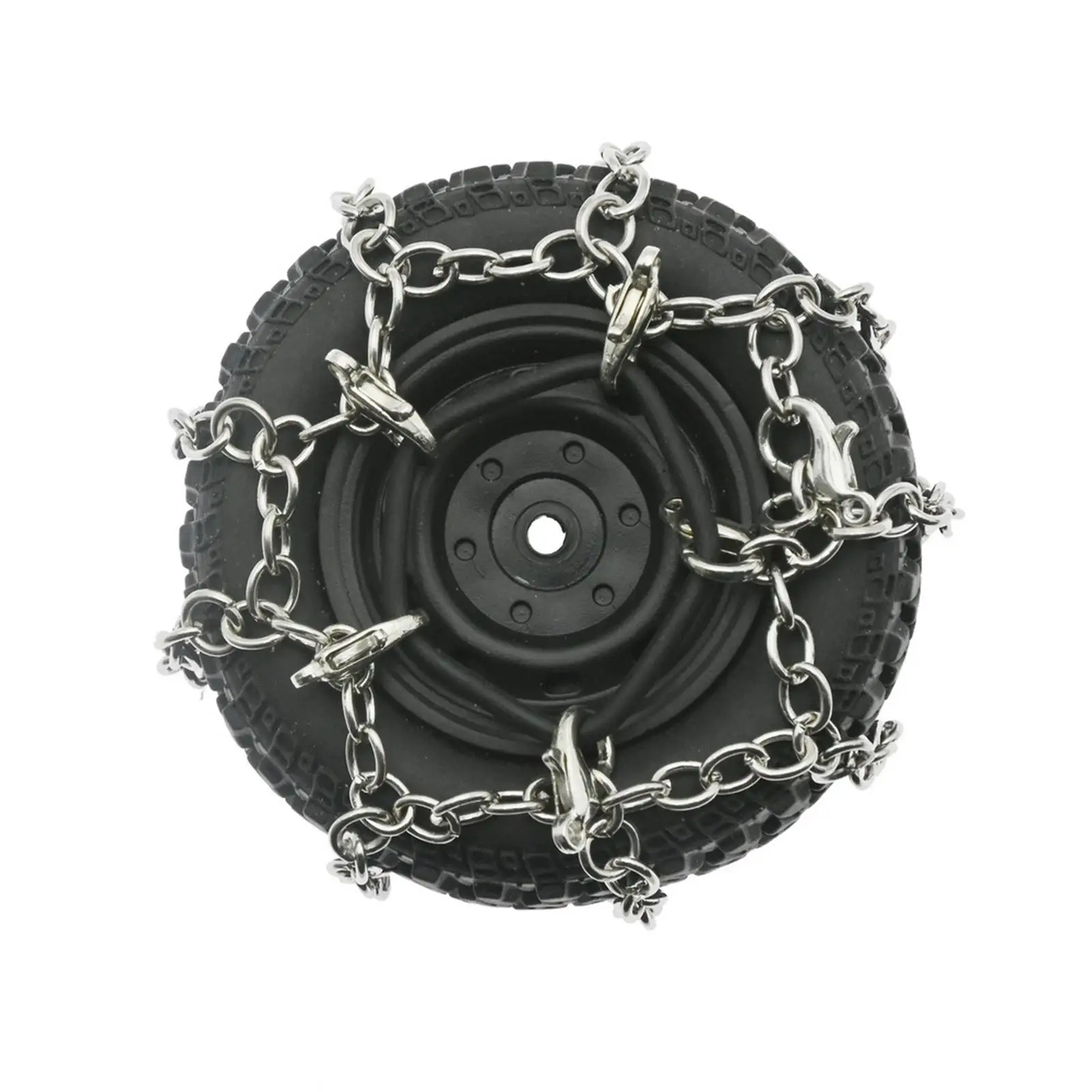 Snow Tire Chains Accessory DIY Modification Tire Traction Wheel Chains Parts for MN82 LC79 1:12 RC Pickup Truck Crawler Car Toy