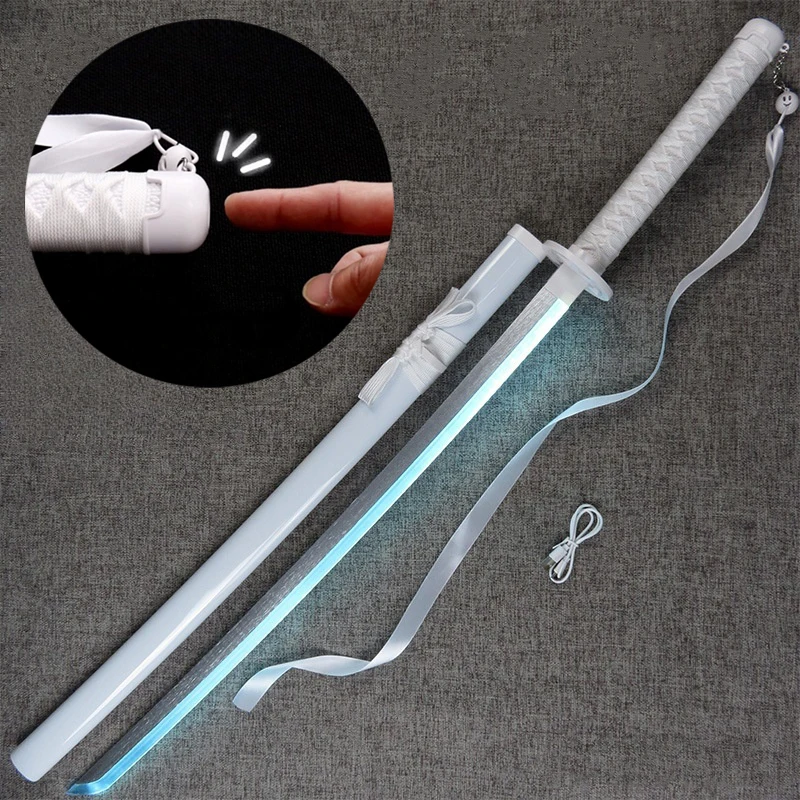 NONE 104 cm Anime Bleach Katana Kuchiki Rukia Schwert Cosplay Prop Holz Ninja Messer Echte Größe Japanische Katana Samurai Säbel Kind spielzeug 6