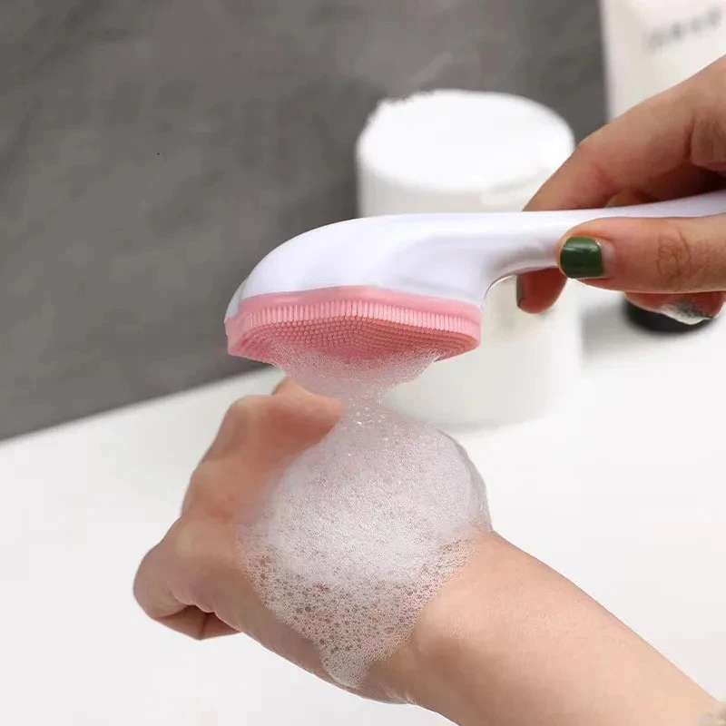 1pc Cat Claw Shape Manual Facial Cleansing Brush Gentle Soft Face Wash Brush Handheld Silicone Face Scrubber Exfoliator