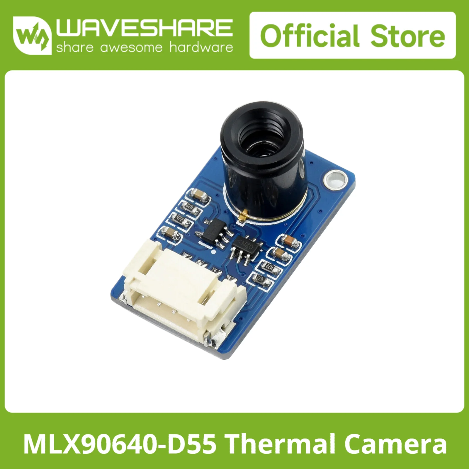 Waveshare 32*24 Pixels MLX90640 IR Array Thermal Imaging Camera Module for Raspberry Pi/Arduino, 55 Degree Field of View, I2C