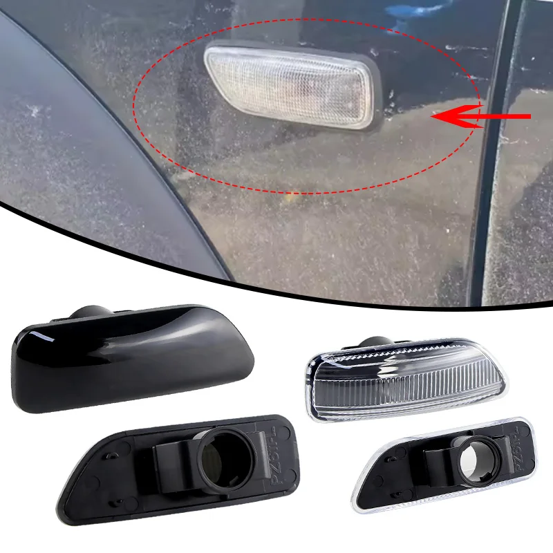 

2Pcs OEM#30722641 34432641 Side Marker Blinker Turn Signal Light Cover Shell For Volvo S60 V70 XC90 S80 XC70 1998-2007