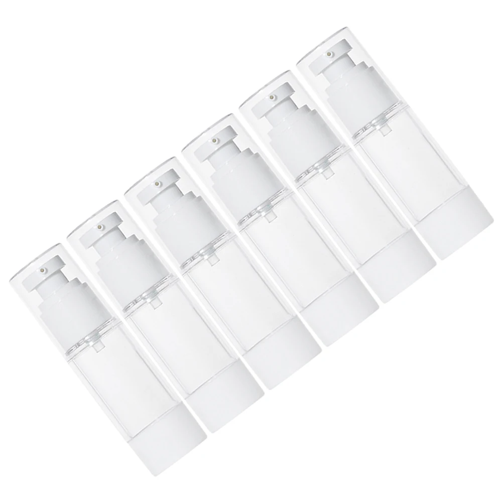 6 個真空ポンプボトル 30 ミリリットル 50 ミリリットル詰め替え旅行ローションディスペンサーフェイスクリームシャンプーハンドプラスチックトイレタリー用