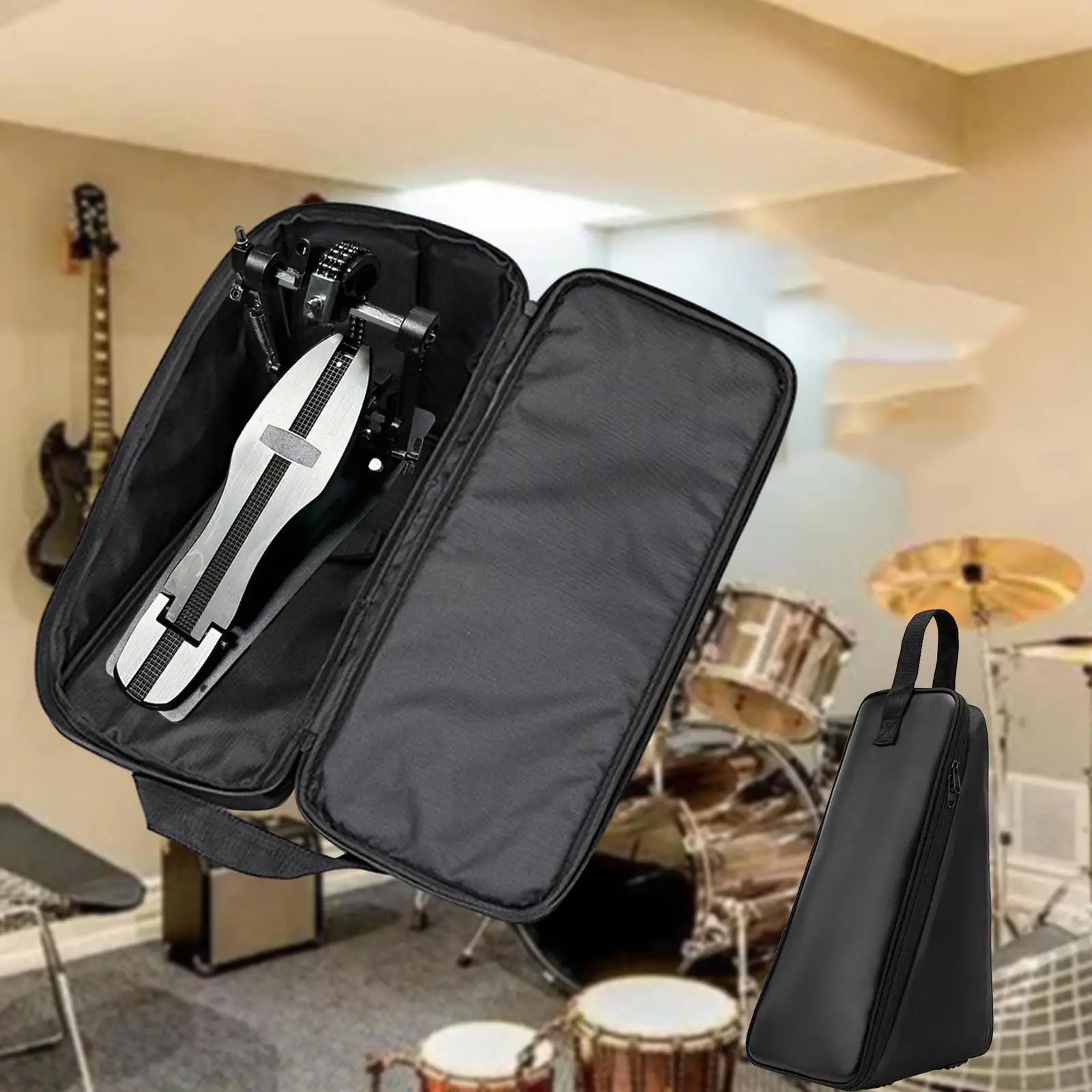

Drum Pedal Bag Instrument Protection Wear Resistant Breathable Black Premium Waterproof Storaging Musical Instrument Storage Bag
