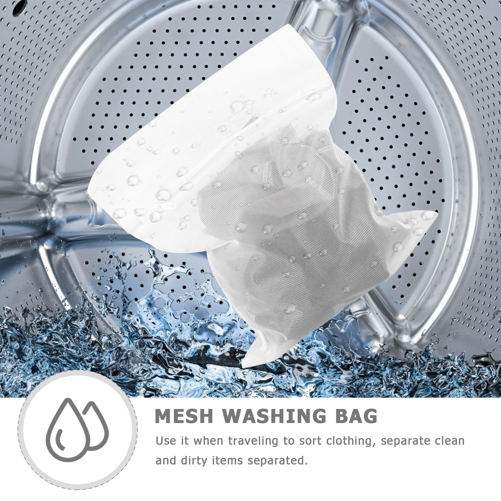 

3Pcs Washing Mesh Bags Laundry Pouches Travel Portable Bras Clothes Washing Net Bags Underwear Protection Laundry Pouches