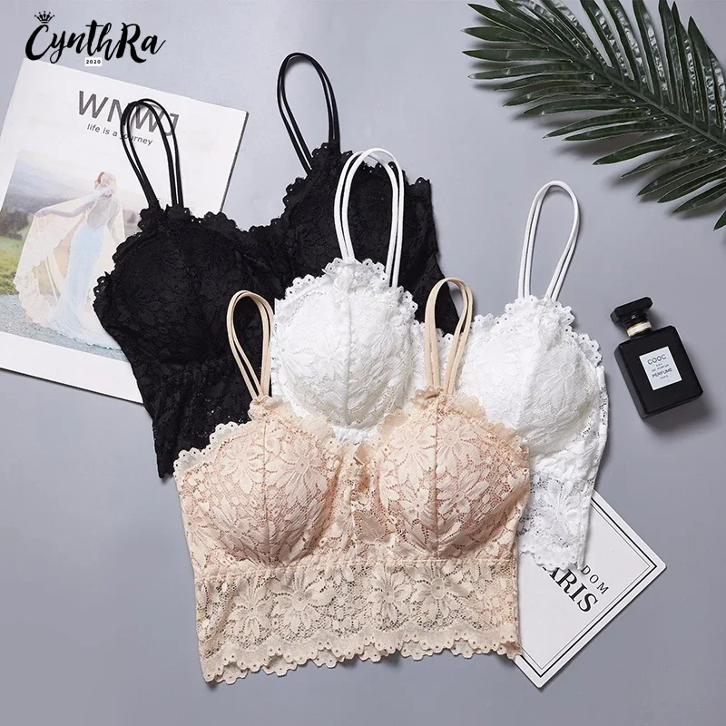 Soutien-gorge tubulaire en dentelle pour femmes, sous-vêtements de base enveloppés, dos de beauté sans fil, lingerie de sport élégante pour dames, grande taille, sexy