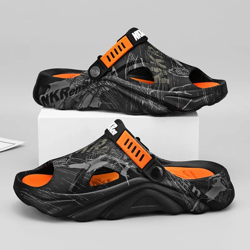 Pantofole da uomo estive Scarpe New Fashion Suola spessa Morbida coperta Calzature per la casa Sandali sportivi casual Zoccoli da uomo Taglia 39-46