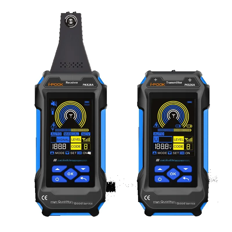 

Wire Locator Tools Strong Voltage Underground Cable Locator PK826 LCD Display And Multi-Function In Good Quality