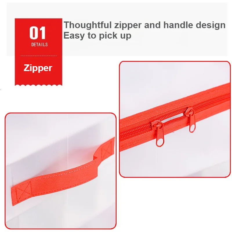 Large Capacity 64-Grid Christmas Ball Storage Box, Foldable Corrugated Divider Organizer for Holiday Ornaments Toys Muti-purpose