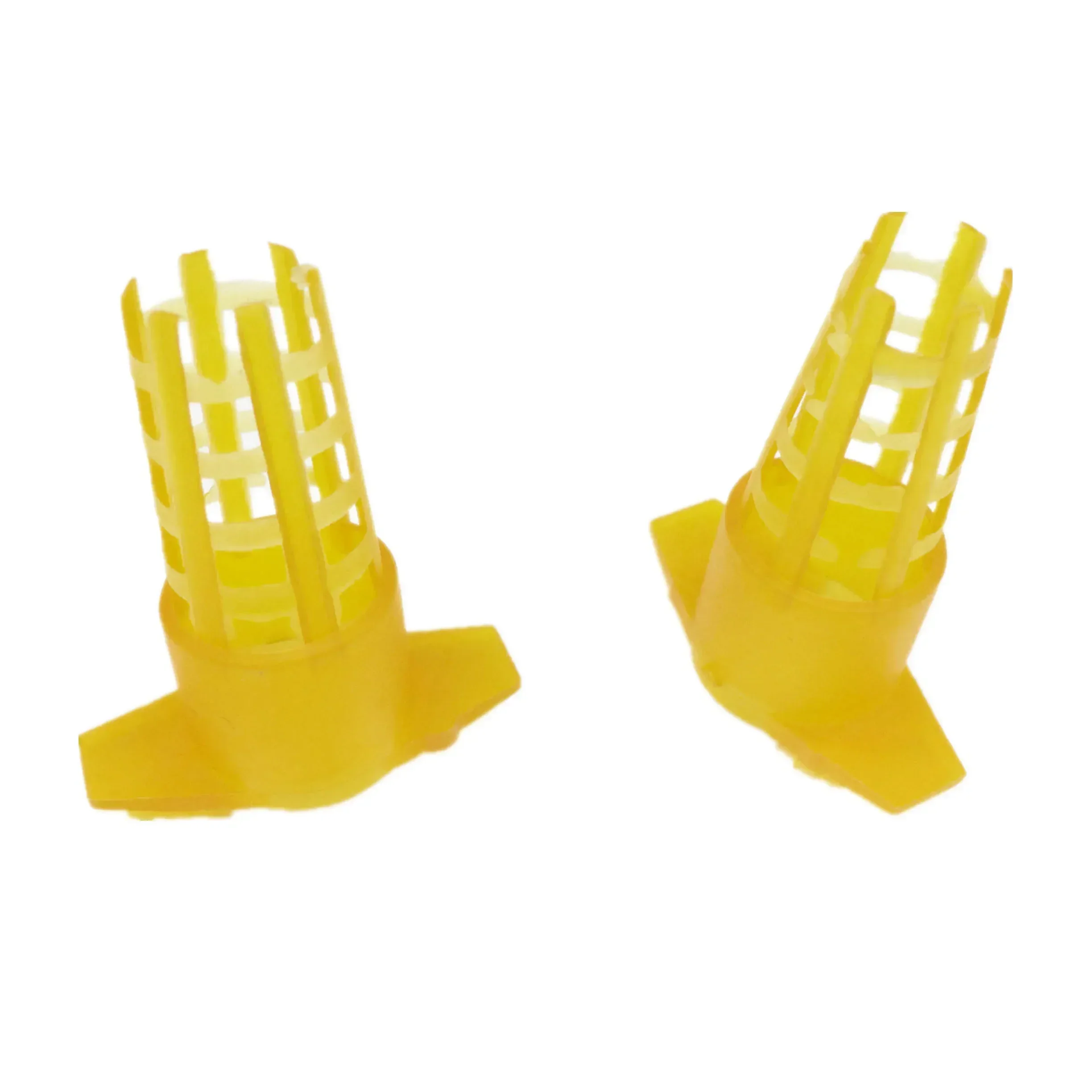 A A 200Pcs/lot Beekeeping Tools Plastic Bee Queen Cage Protective Cover Cell Protector Cages Rearing Equipment