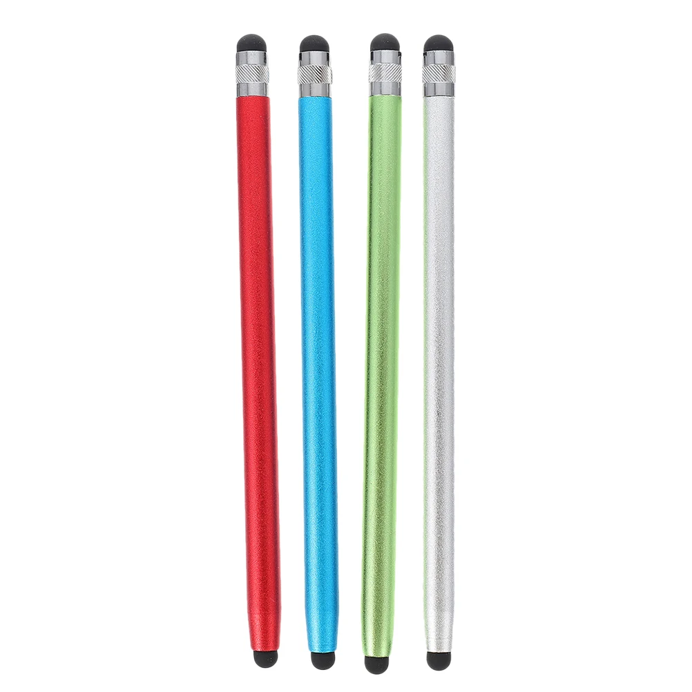 

4 Pcs Capacitive Stylus Pen Touchscreen Tablet Phone Accessory Double Rubber Tip Durable Writing Drawing Stylus