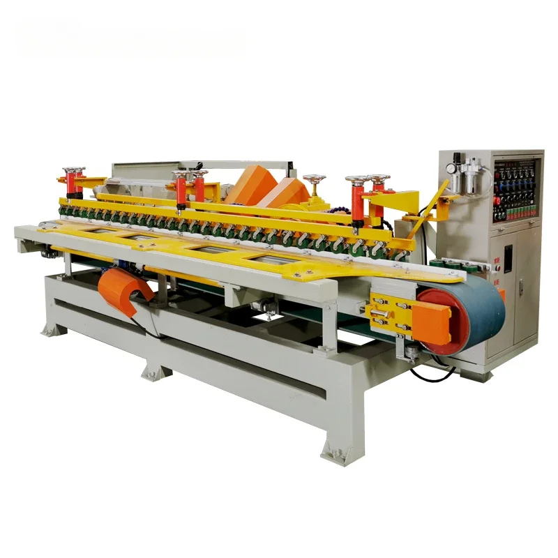 China Baotao 6 Heads Marble Stone Grinding Machine Automatic Beveling Machine Ceramic Tile Edge Polishing Machine For Sale