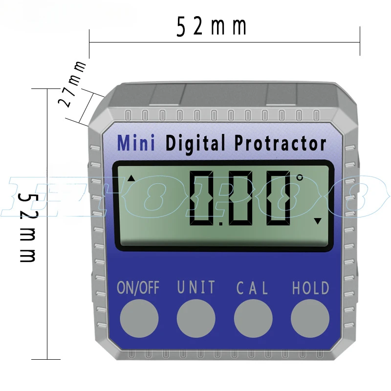 Digital Level Angle Gauge 360° Mini Measuring Digital Inclinometer With Magnetic Base Electronic Universal Bevel Protractor